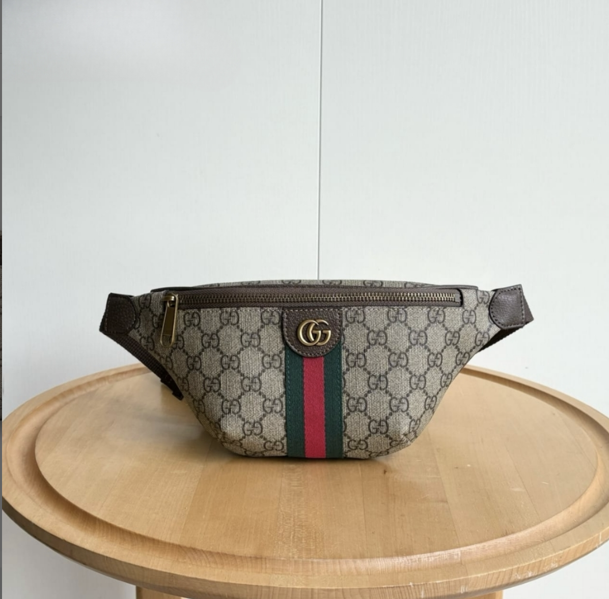 Gucci Ophidia Small Belt Bag Beige And Dark Brown 30Cm 839106 FAEOF 9745 - Image 2