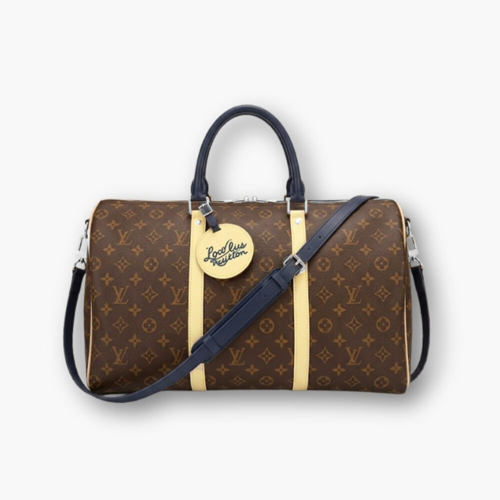 Louis Vuitton Keepall Bandoulière 50 Monogram Canvas Light Yellow 45cm
