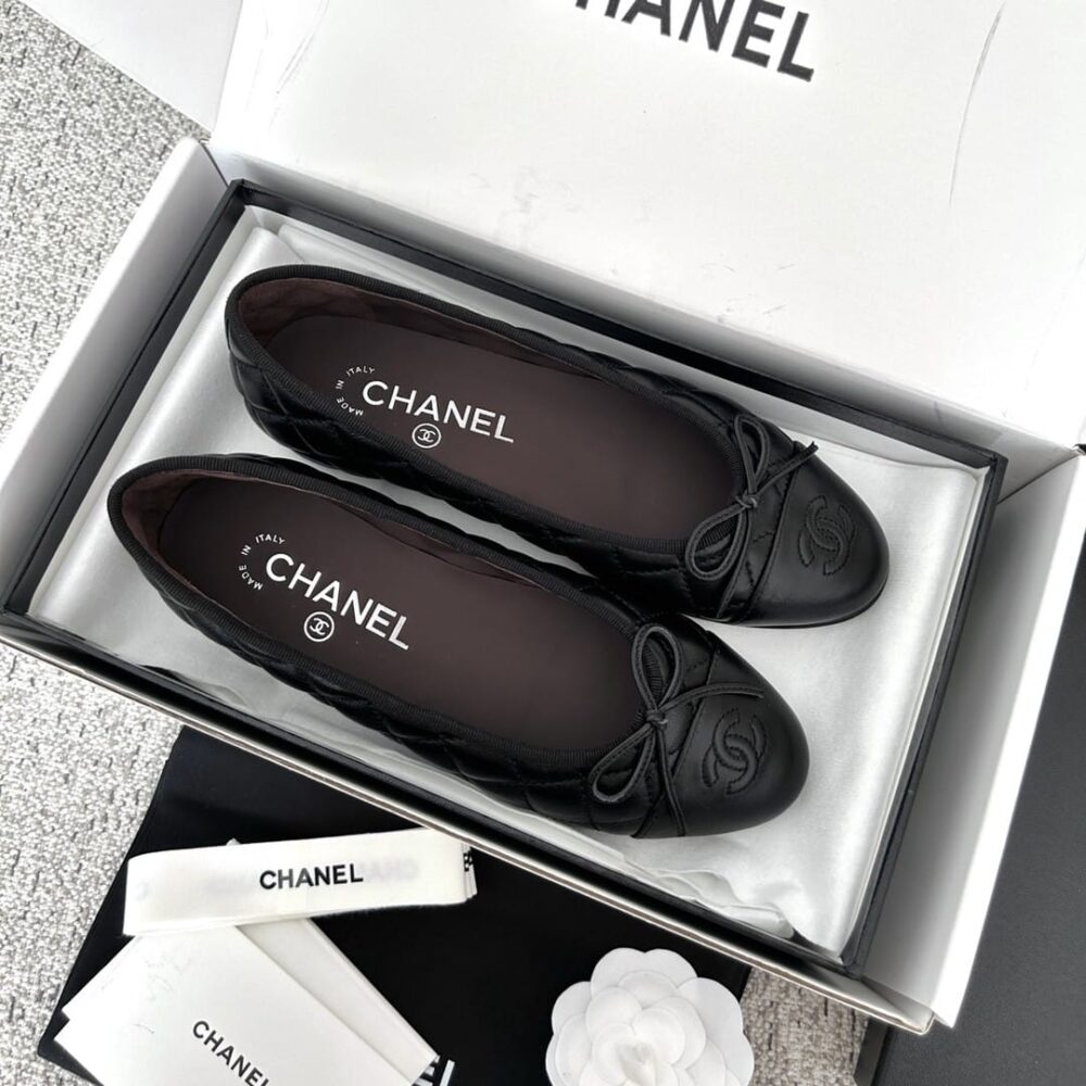 Alternative view of Chanel Ballerina Flats Black G26250 X01725 94305