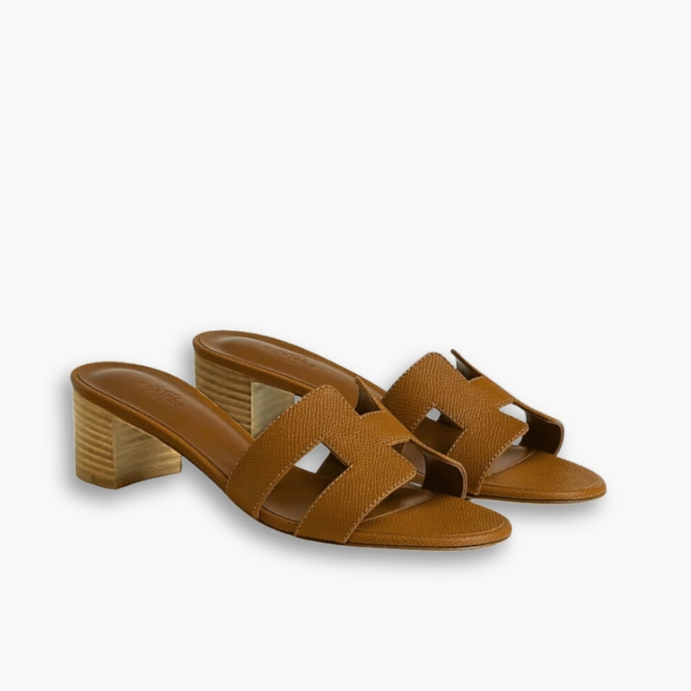 Hermes Oasis Sandals Brown Leather H222203Z 20370