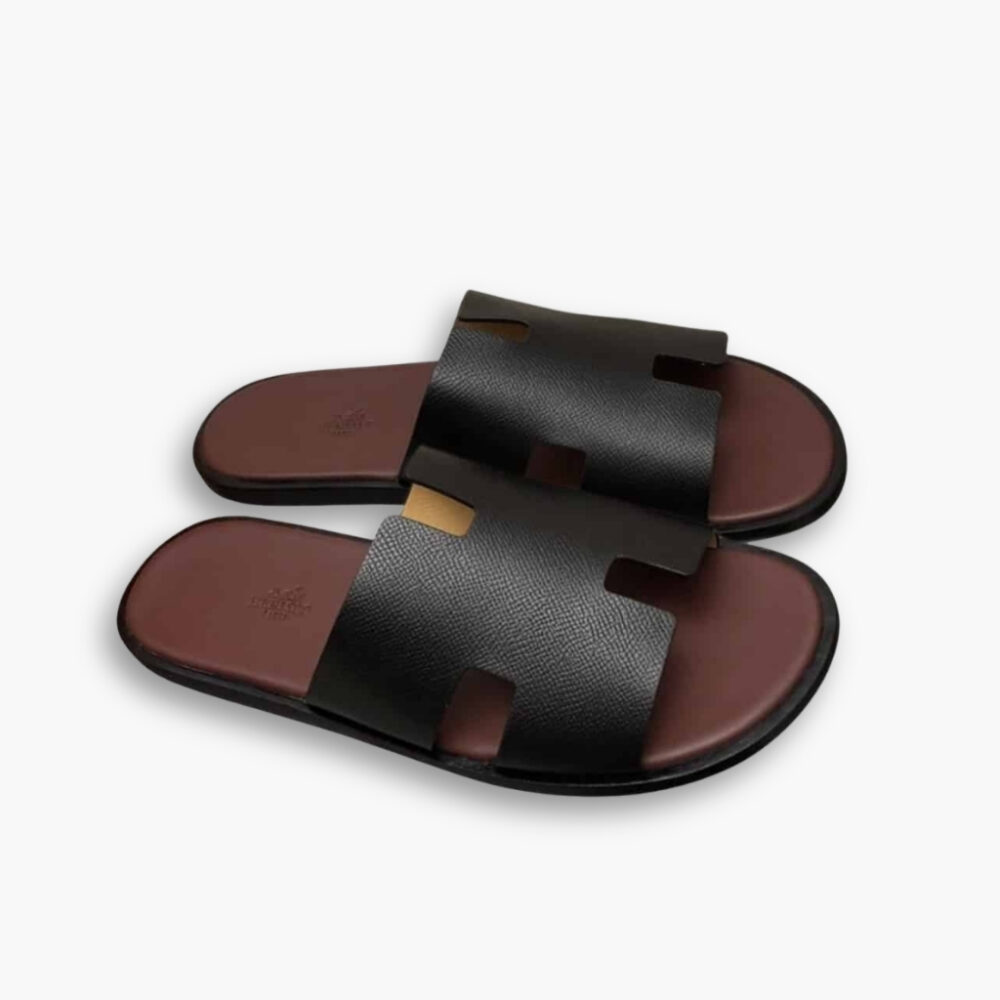 Hermes Izmir Sandal Black And Brown