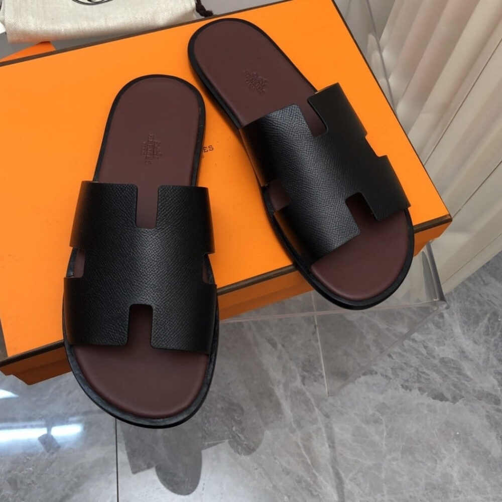 Alternative view of Hermes Izmir Sandal Black And Brown