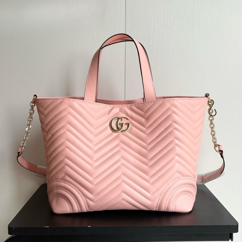 Alternative view of Gucci Betty Medium Tote Bag Pale Pink Matelasse 28Cm 847387 AAFA1 6823