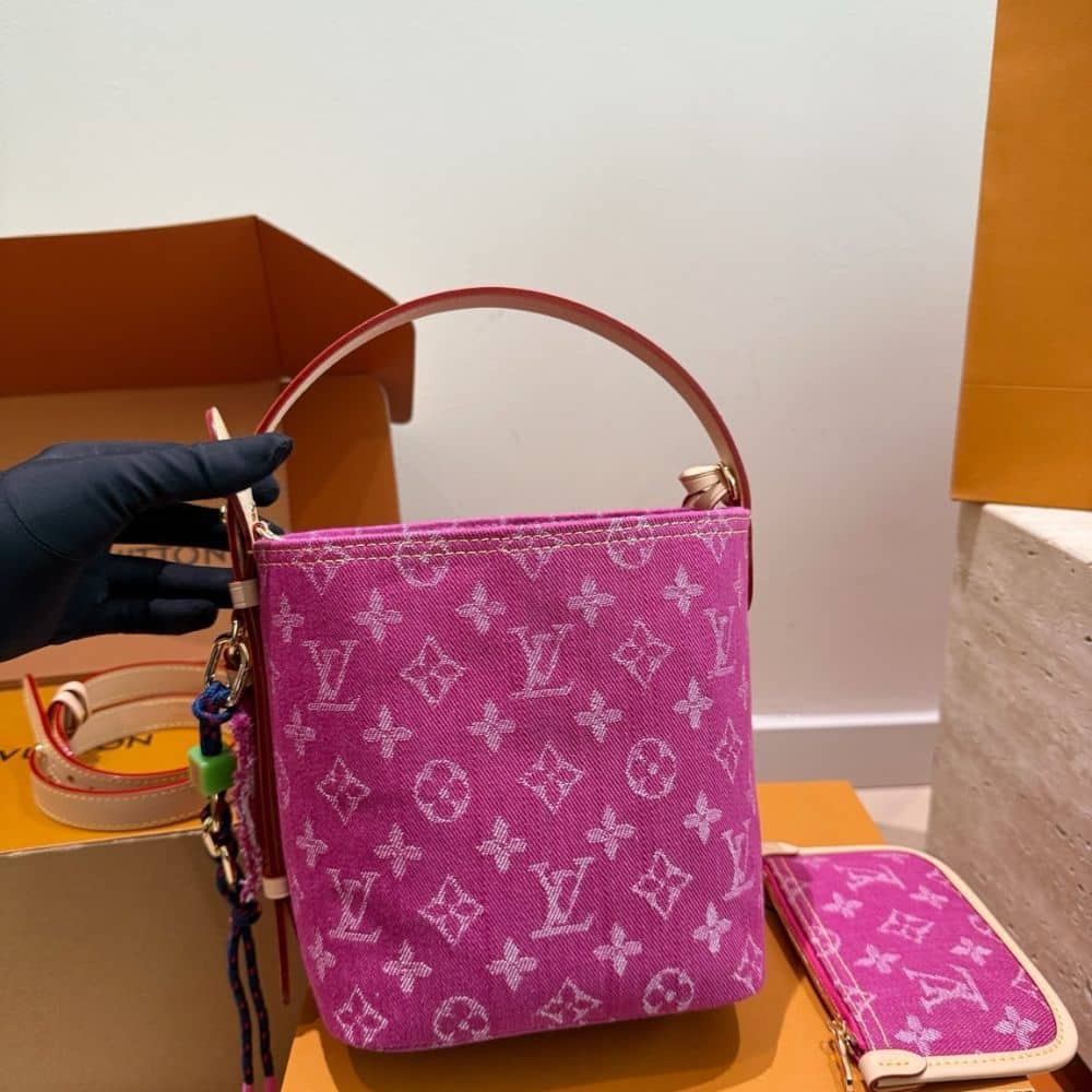 Alternative view of Louis Vuitton All In BB Denim Fuchsia 18cm M27626