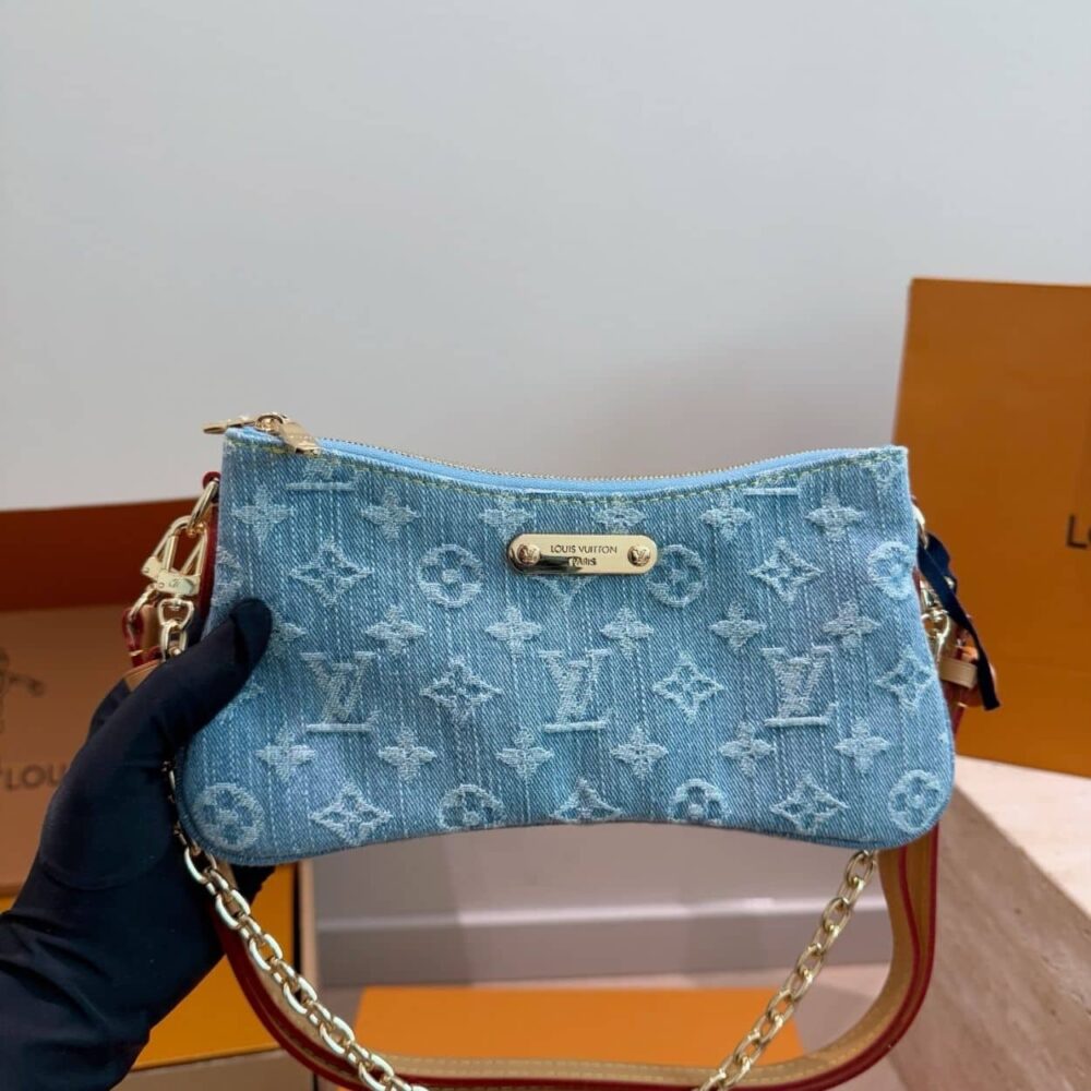 Alternative view of Louis Vuitton Liv Pochette Denim Blue 25Cm M83532