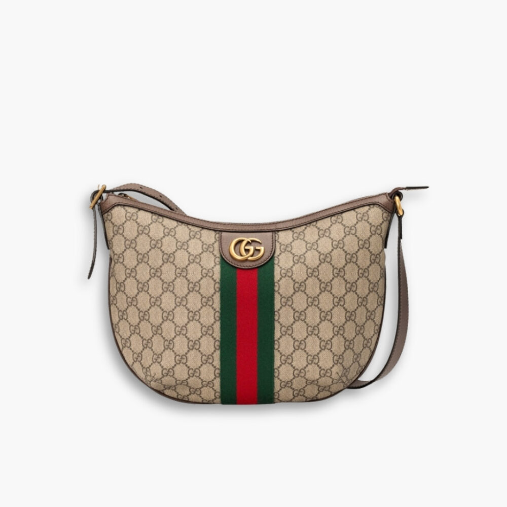 Gucci Ophidia Large Shoulder Bag Brown GG Supreme 35cm 598125 9IK3T 8745