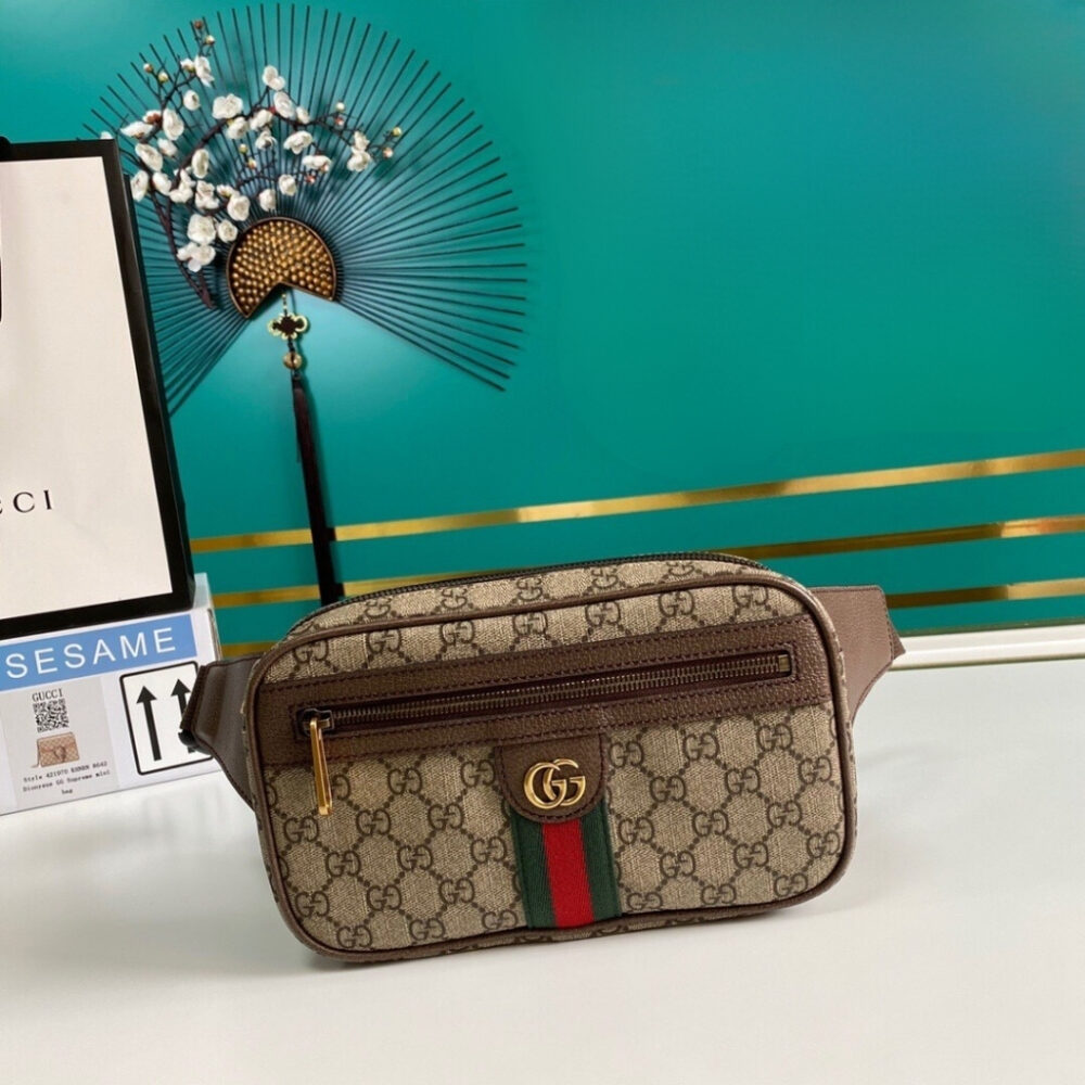 Alternative view of Super Vip 1:1 - Gucci Ophidia Small Belt Bag Beige 24cm 574796 97SIT 8747