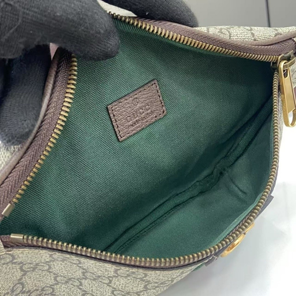 Super Vip 1:1 - Gucci Ophidia Small Belt Bag Beige And Dark Brown 30Cm 839106 FAEOF 9745 - Image 8