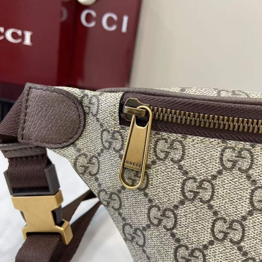 Super Vip 1:1 - Gucci Ophidia Small Belt Bag Beige And Dark Brown 30Cm 839106 FAEOF 9745 - Image 9