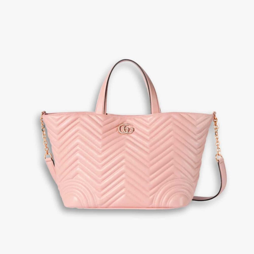 Gucci Betty Medium Tote Bag Pale Pink Matelasse 28Cm 847387 AAFA1 6823