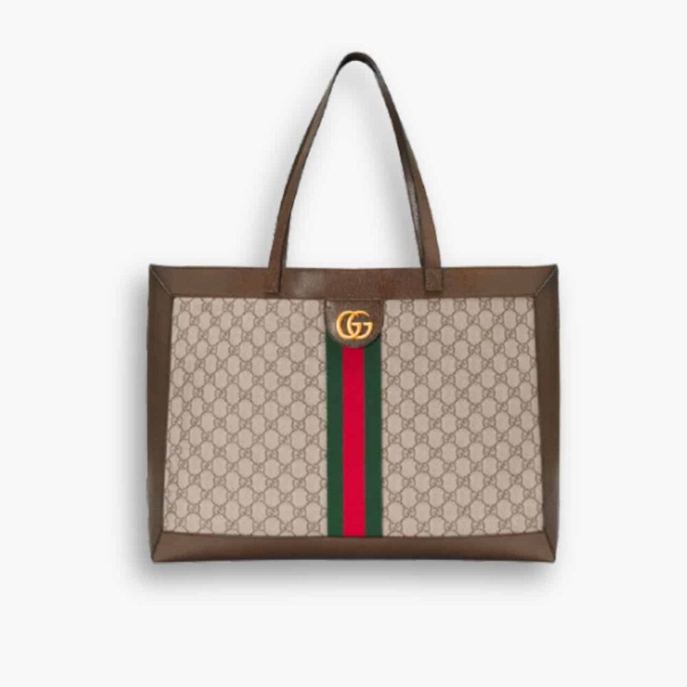 Gucci Ophidia Soft GG Green Red Web Brown 44Cm 547947 9IK3T 8745