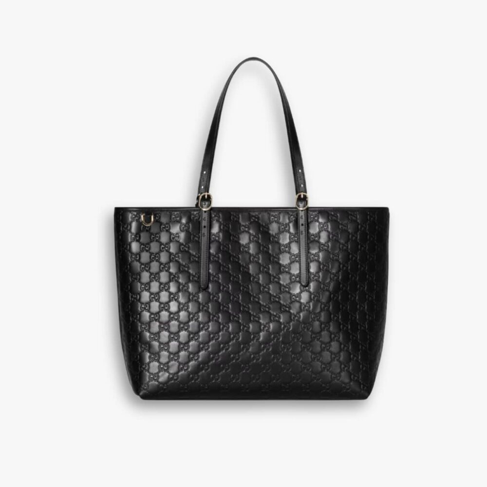 Gucci GG Emblem Large Tote Bag Black 37Cm 847455 AAFDV 1000
