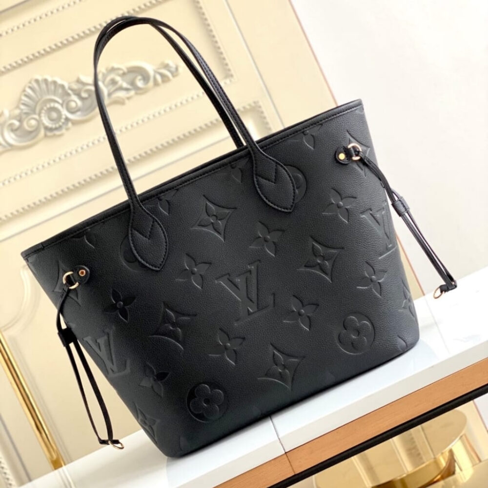 Alternative view of Super Vip 1:1 - Louis Vuitton Neverfull MM Monogram Empreinte Black 31Cm M45685