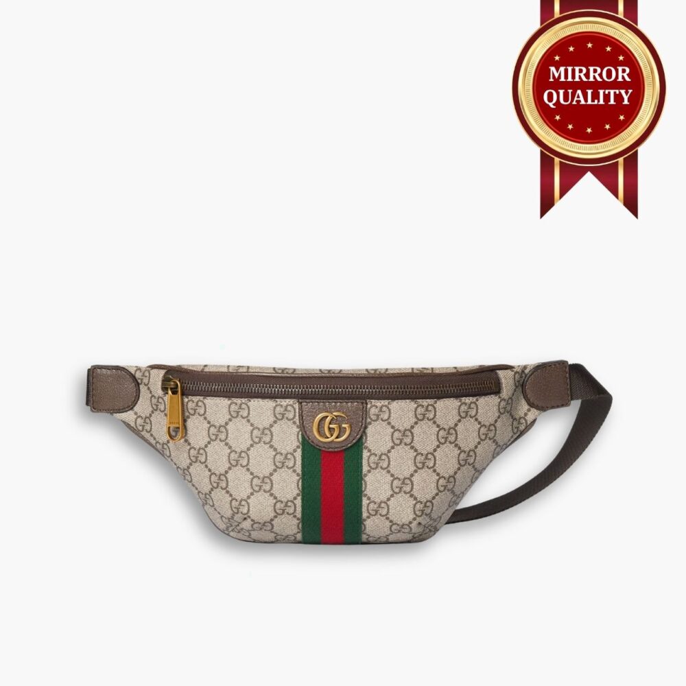 Mirror Quality - Gucci Ophidia Small Belt Bag Beige And Dark Brown 30Cm ‎‎‎839106 FAEOF 9745