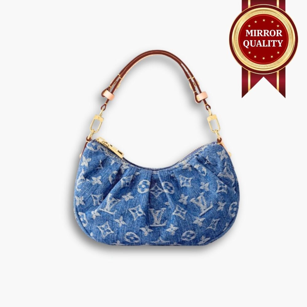 Mirror Quality - Louis Vuitton Pochette Valley Blue Denim 21Cm M13571