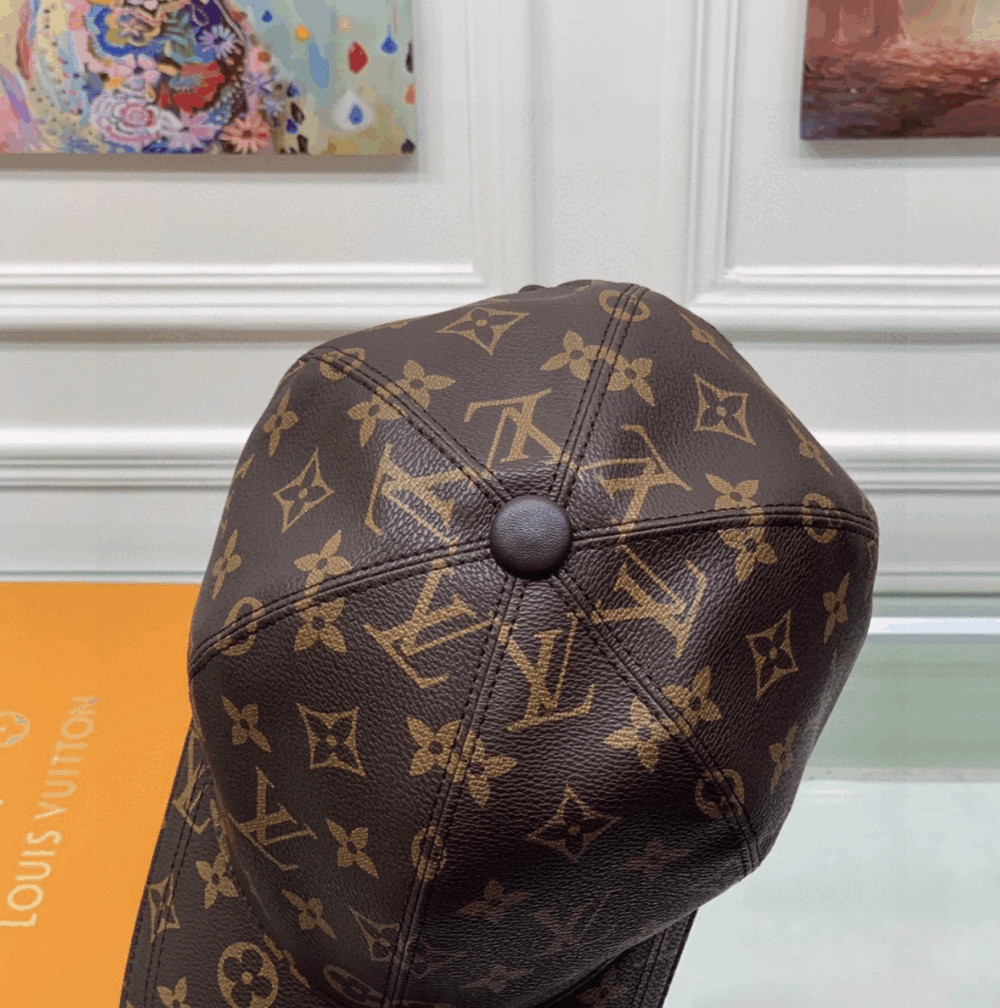 Alternative view of Louis Vuitton Monogram Coated Canvas Cap Brown