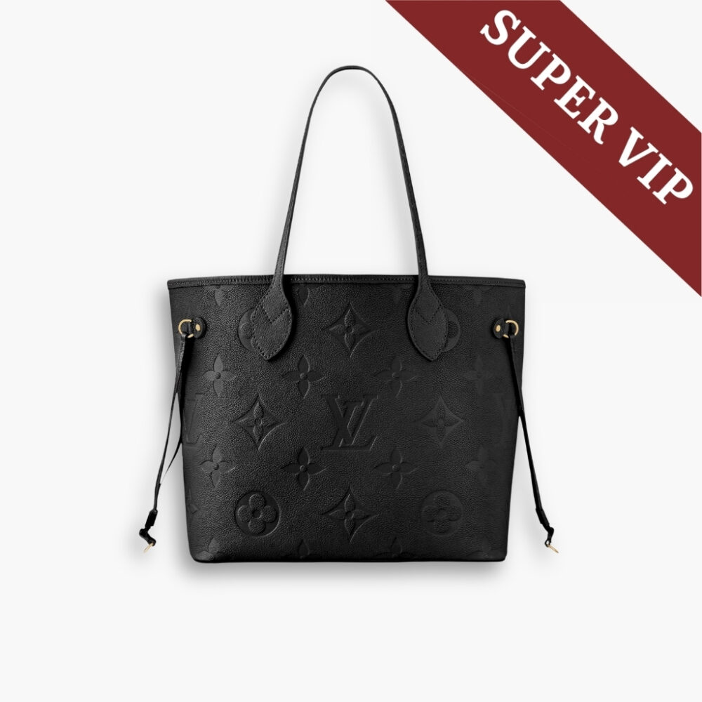 Super Vip 1:1 - Louis Vuitton Neverfull MM Monogram Empreinte Black 31Cm M45685