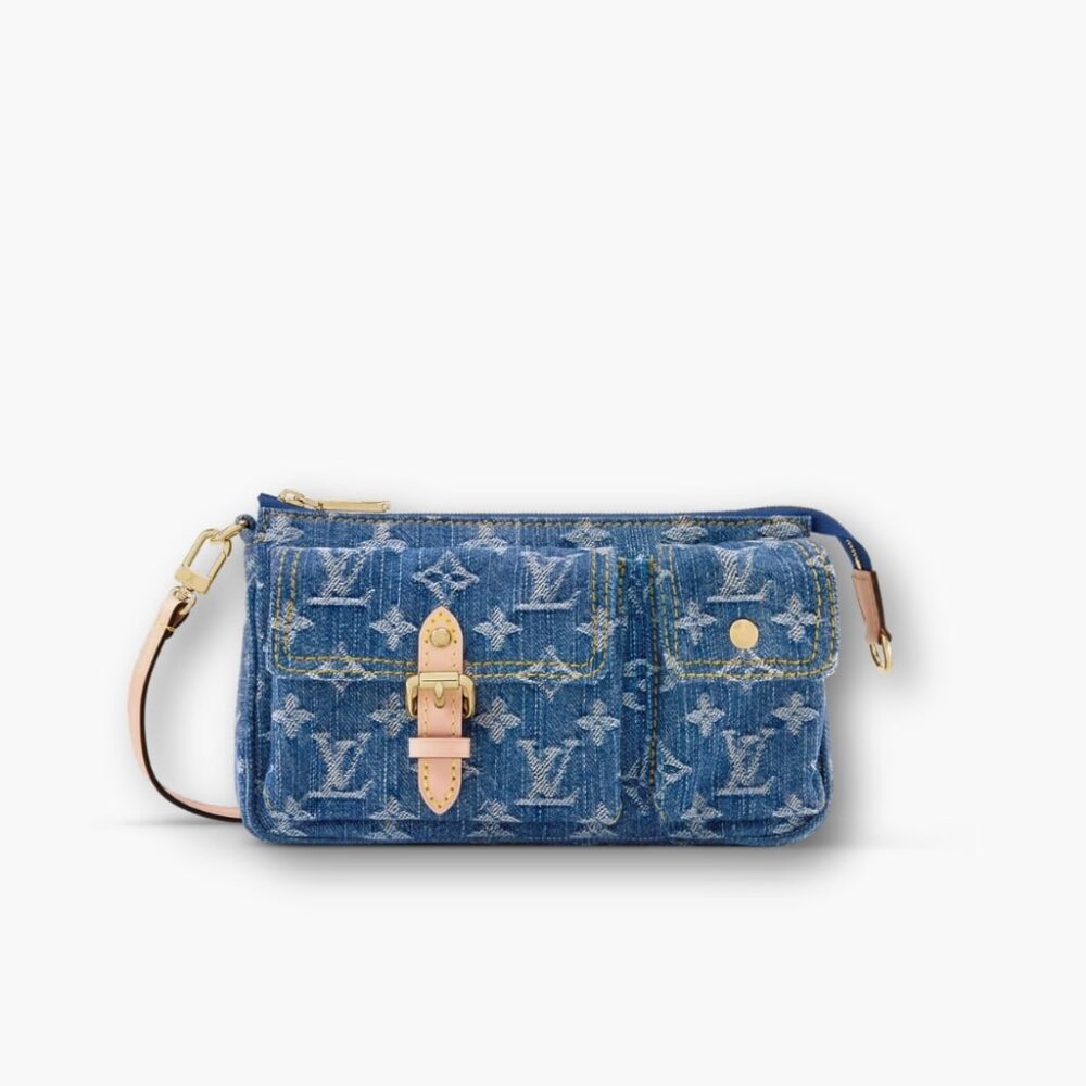 Louis Vuitton Pochette Accessoire Cargo Blue Denim 22cm M27602