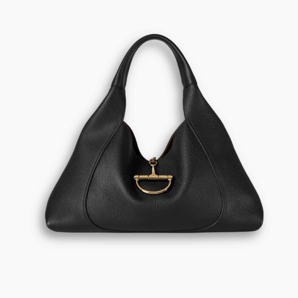 Gucci Softbit Maxi Shoulder Bag Black 46Cm 837466 AAEAO 1000