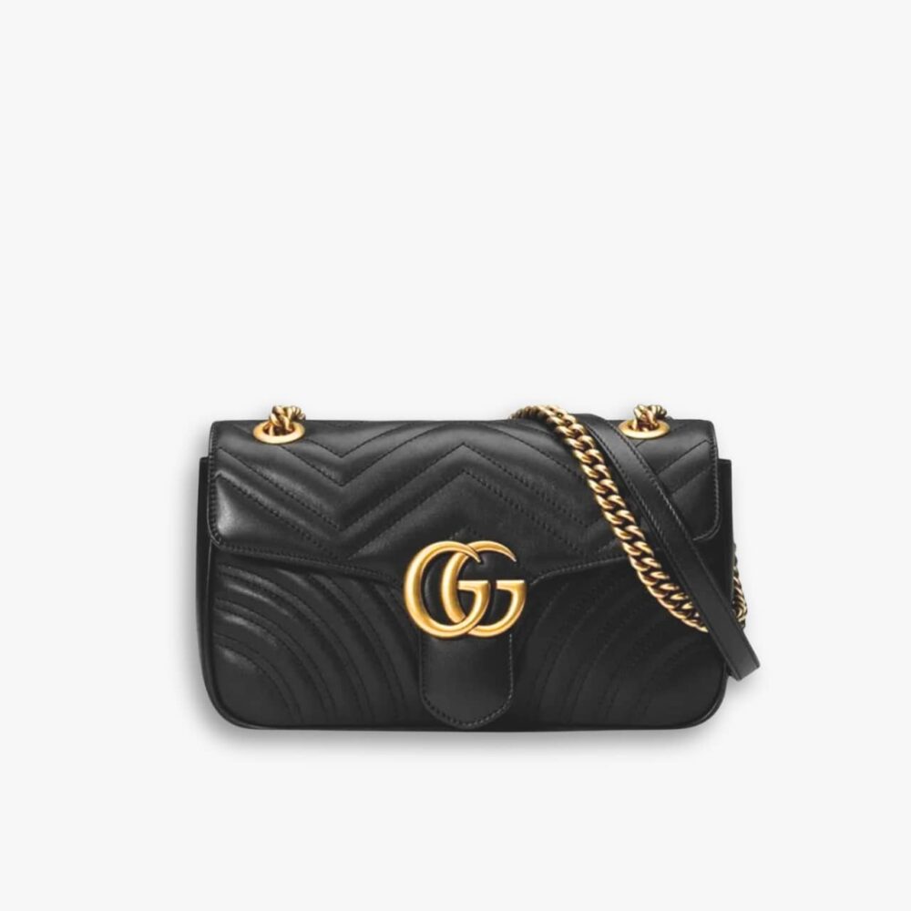 Gucci GG Marmont Small Shoulder Bag Black 22Cm 446744 DTDIT 1000