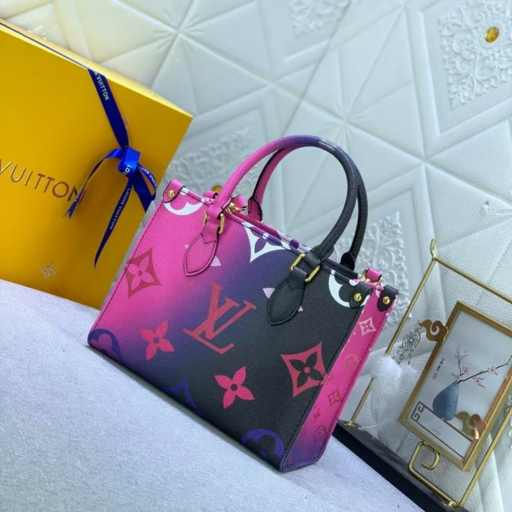 Alternative view of Perfect Match: Louis Vuitton Onthego Midnight Fuchsia 25cm X Louis Vuitton Zippy Wallet Midnight Fuchsia 19Cm
