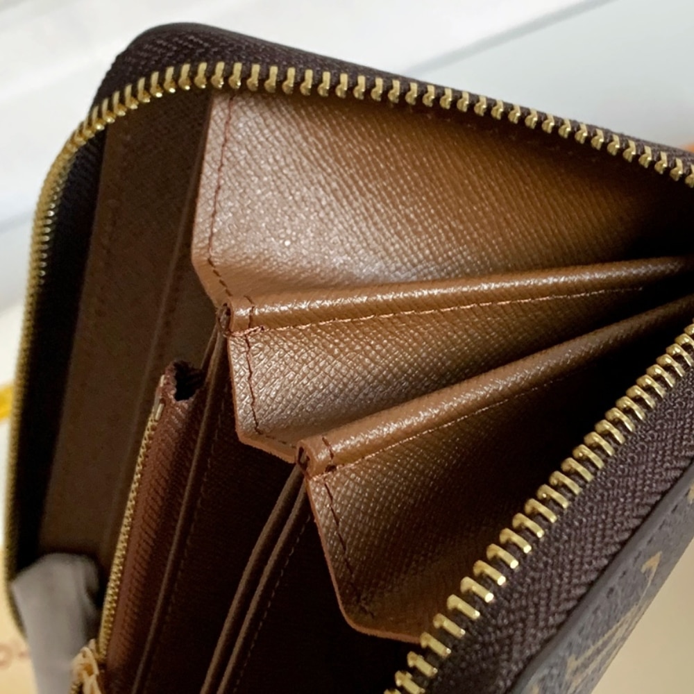 Louis Vuitton Monogram Zippy Long Wallet Brown 19cm M42616 - Image 6