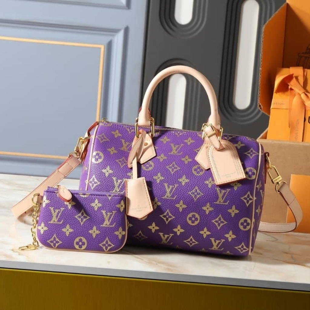 Louis Vuitton Speedy P9 Bandoulière 25 Golden Lotus Purple 25Cm - Image 2