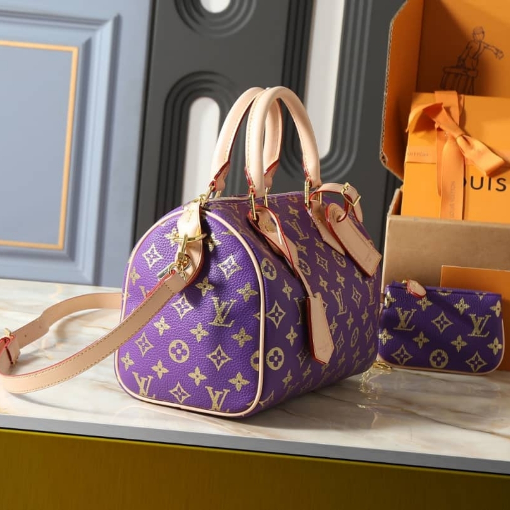 Louis Vuitton Speedy P9 Bandoulière 25 Golden Lotus Purple 25Cm - Image 3