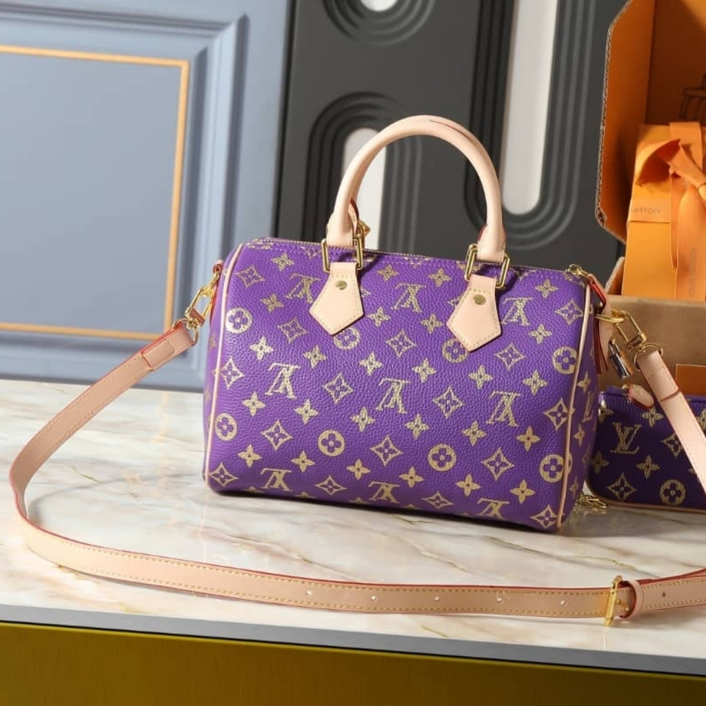 Louis Vuitton Speedy P9 Bandoulière 25 Golden Lotus Purple 25Cm - Image 4