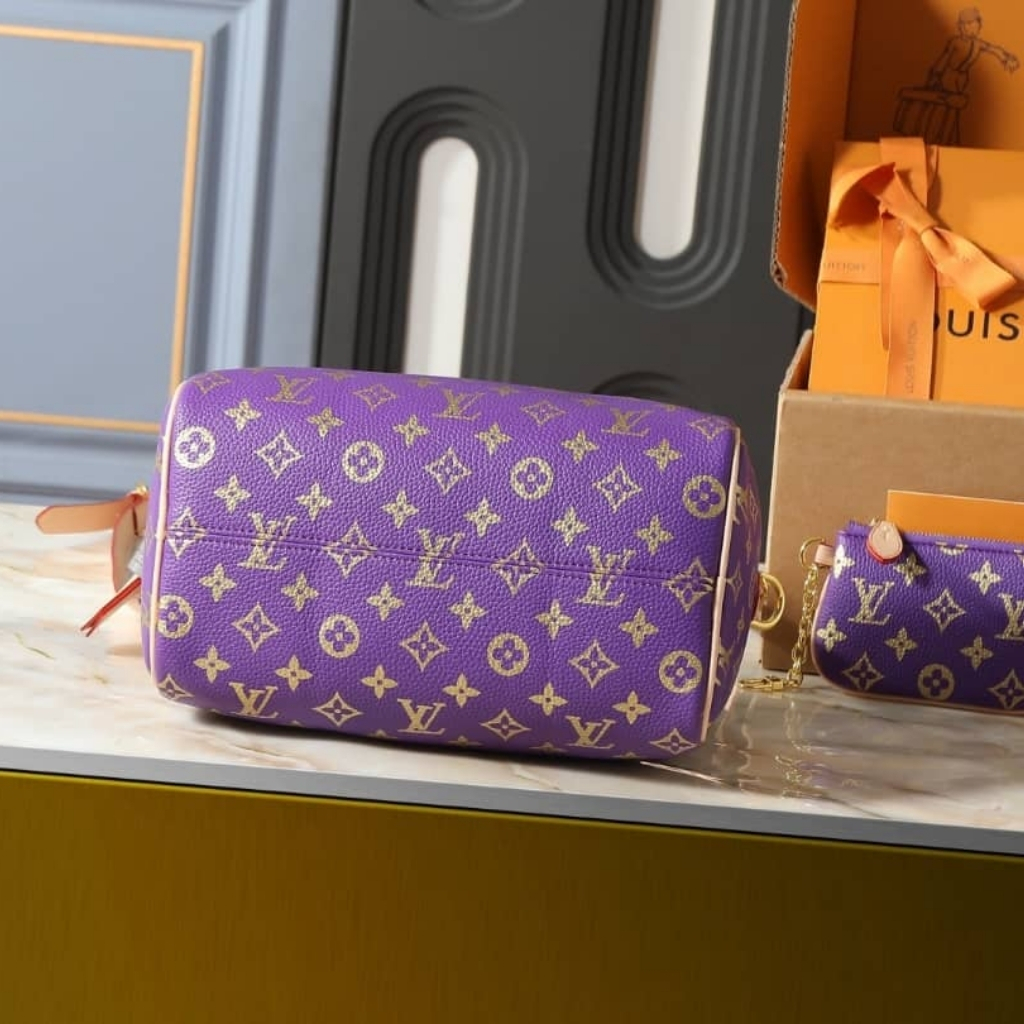 Louis Vuitton Speedy P9 Bandoulière 25 Golden Lotus Purple 25Cm - Image 5