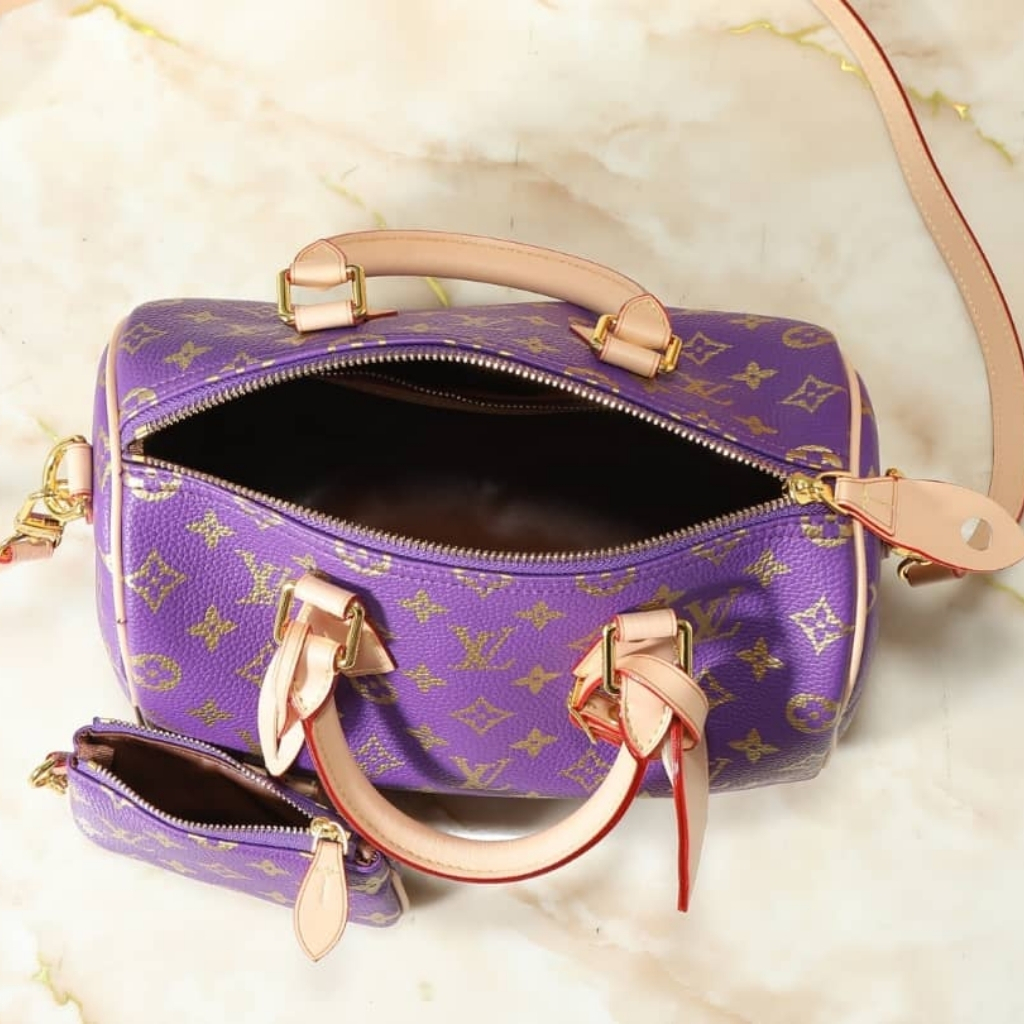 Louis Vuitton Speedy P9 Bandoulière 25 Golden Lotus Purple 25Cm - Image 6