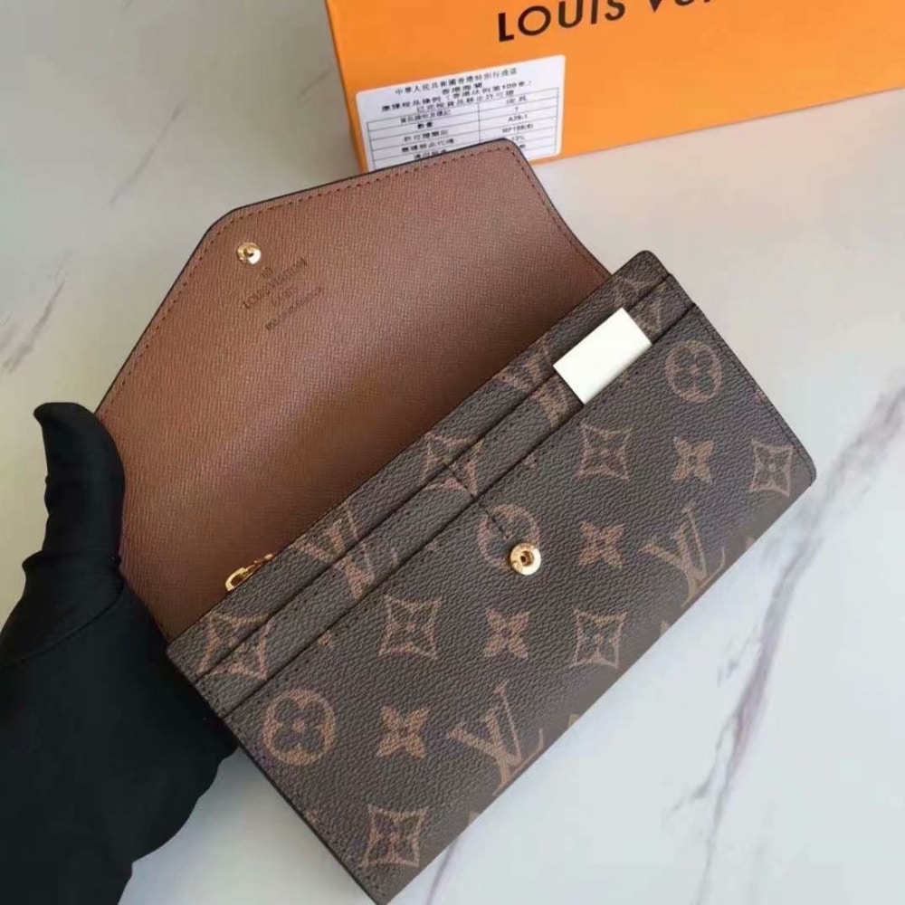 Louis Vuitton Sarah Wallet Monogram Brown 19cm M60531 - Image 5