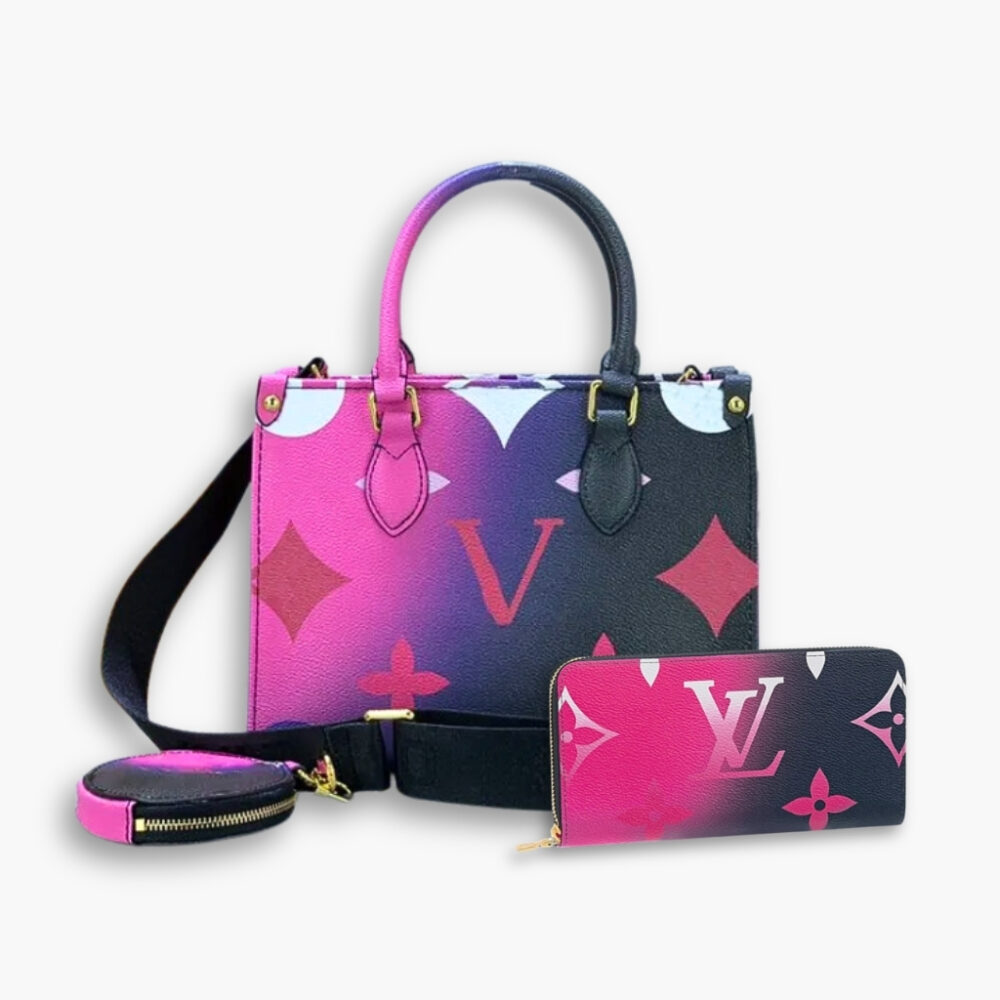 Perfect Match: Louis Vuitton Onthego Midnight Fuchsia 25cm X Louis Vuitton Zippy Wallet Midnight Fuchsia 19Cm