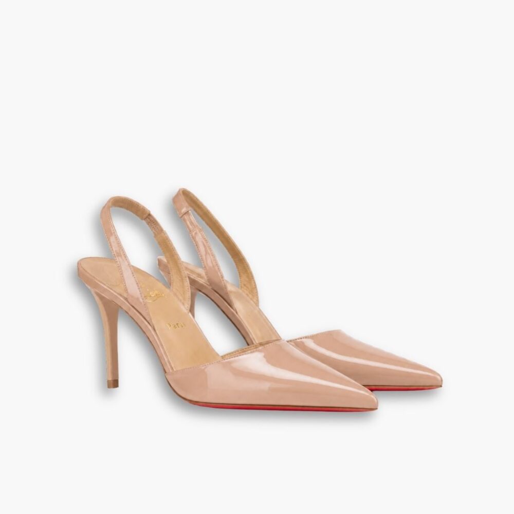 Christian Louboutin Apostropha Sling 80 Beige 1240830N295