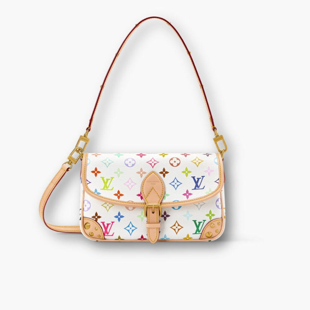 Louis Vuitton x Takashi Murakami Diane PM Multicolor White 26cm M27866