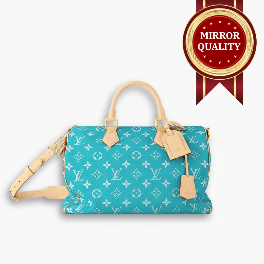 Mirror Quality - Louis Vuitton Speedy P9 Bandoulière 40 Turquoise Blue 40Cm M11564