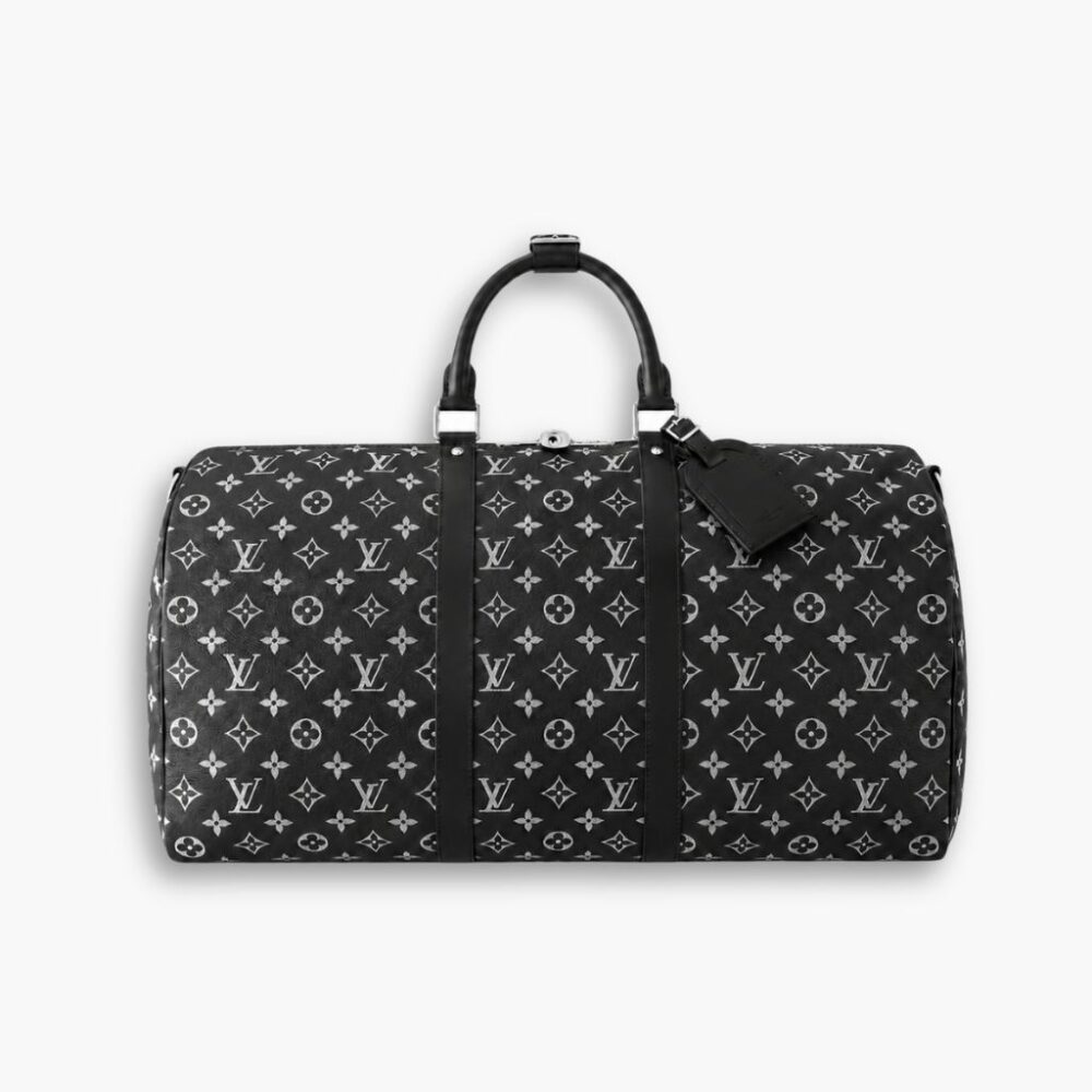 Louis Vuitton Keepall Bandoulière 50 Monogram Canvas Black 50cm