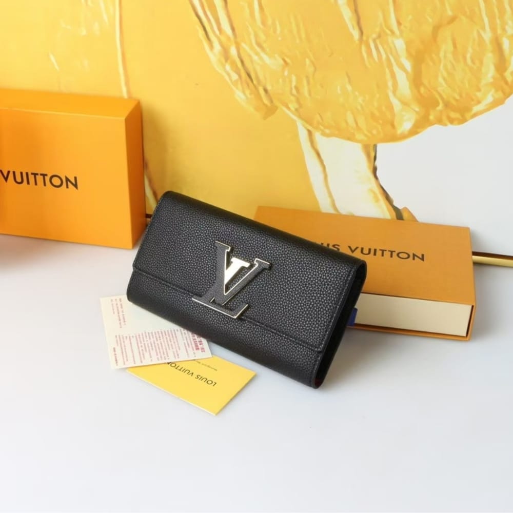 Louis Vuitton Capucines Wallet Black 20cm M61248 - Image 3