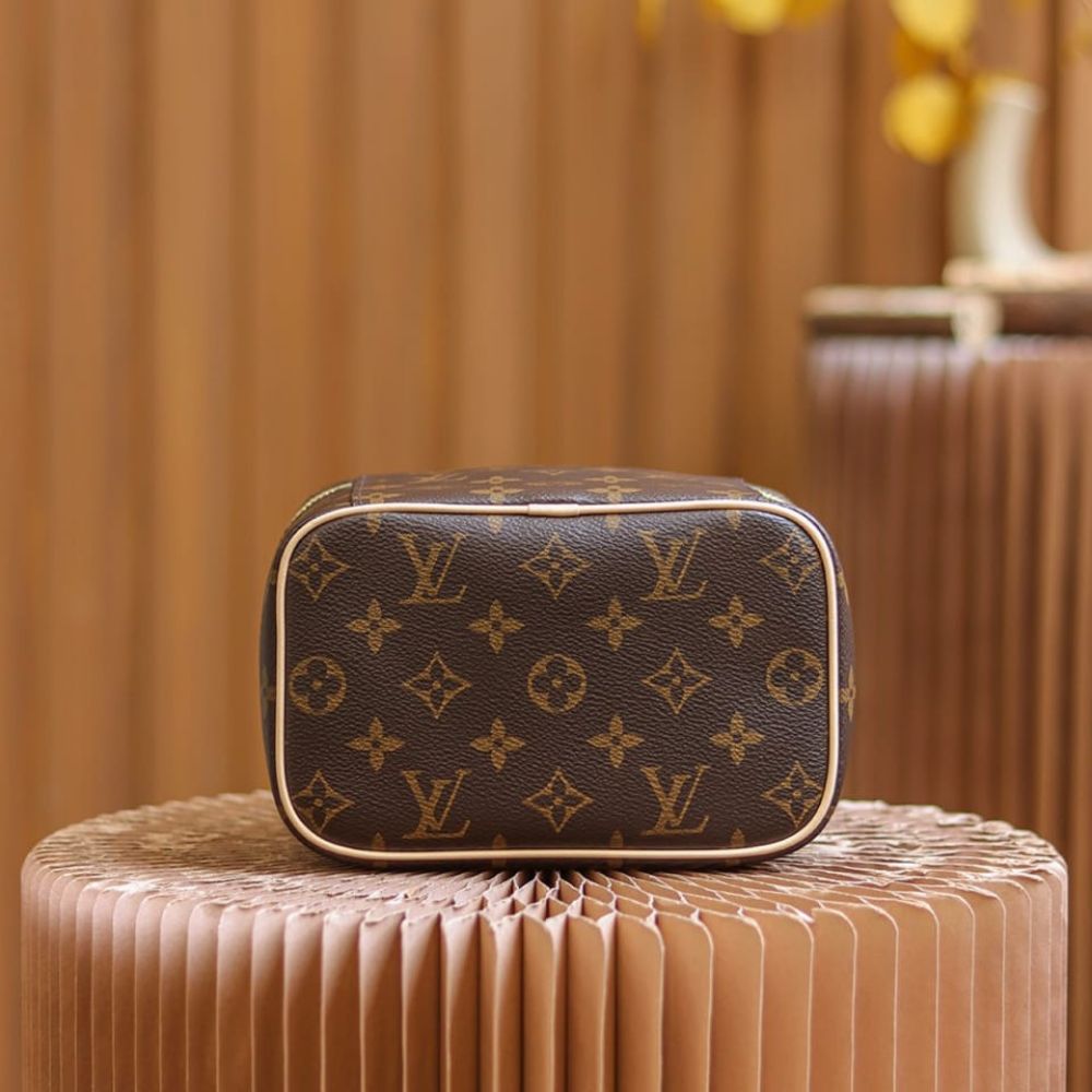 Louis Vuitton Nice Mini Monogram Canvas Brown 20Cm M44495 - Image 4