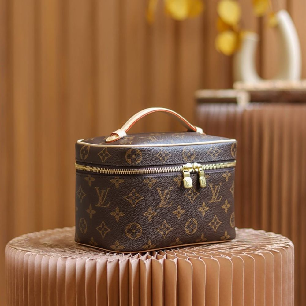 Louis Vuitton Nice Mini Monogram Canvas Brown 20Cm M44495 - Image 7