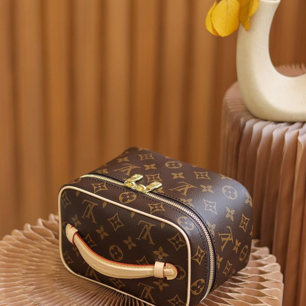 Louis Vuitton Nice Mini Monogram Canvas Brown 20Cm M44495 - Image 8