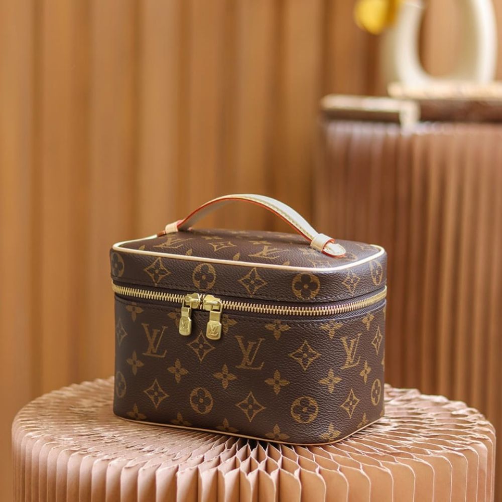 Louis Vuitton Nice Mini Monogram Canvas Brown 20Cm M44495 - Image 9