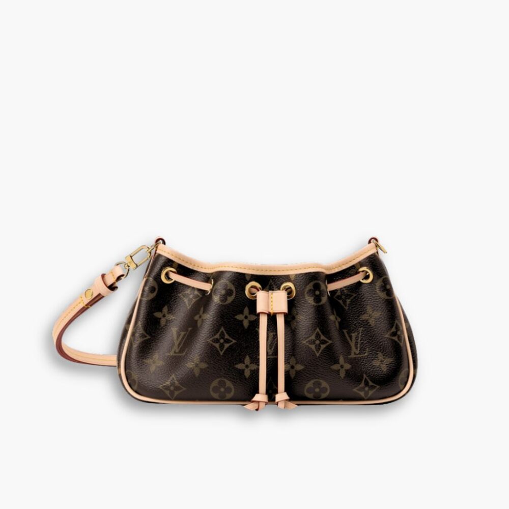 Louis Vuitton Nano Frivole Monogram Canvas Shoulder Bag Brown 24cm M29537
