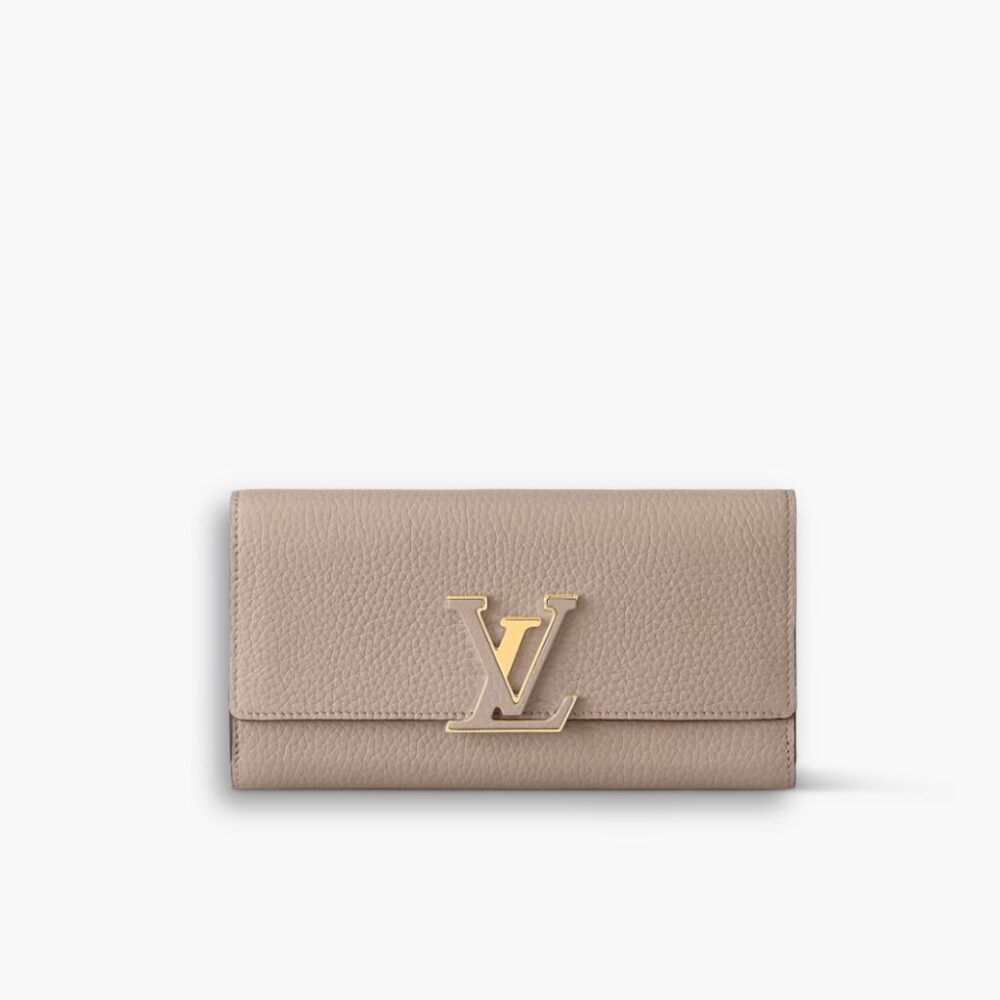 Louis Vuitton Capucines Wallet Galet Beige 20cm M61248