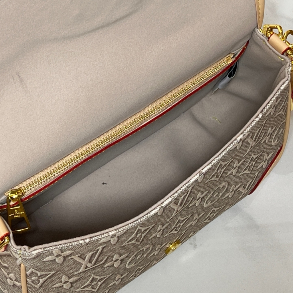 Louis Vuitton Diane PM Monogram Emblème Shoulder Bag Gray 24cm M29795 - Image 8
