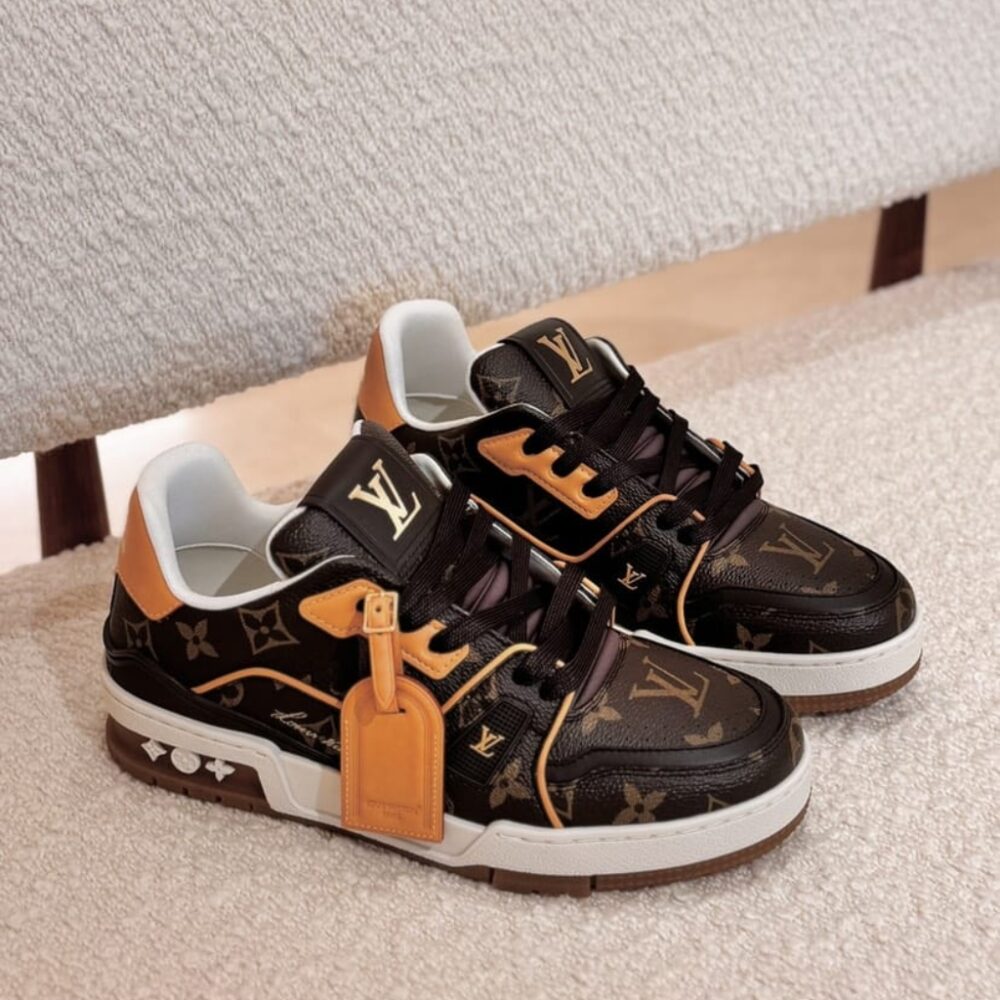 Alternative view of Louis Vuitton LV Trainer Sneaker Cacao Brown 1AKYDF