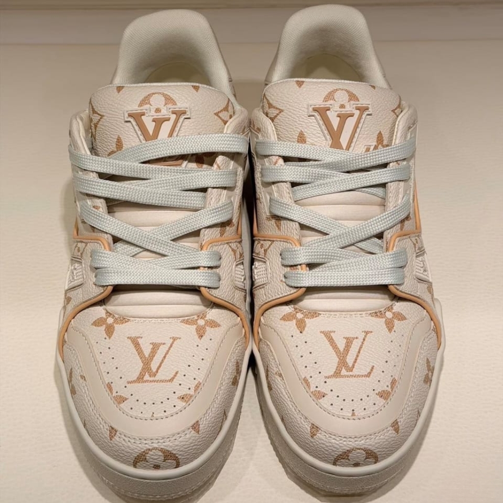 Mirror Quality – Louis Vuitton LV Trainer Sneaker Dune Beige 1AKYBW - Image 5
