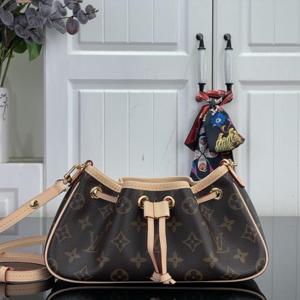 Alternative view of Louis Vuitton Nano Frivole Monogram Canvas Shoulder Bag Brown 24cm M29537