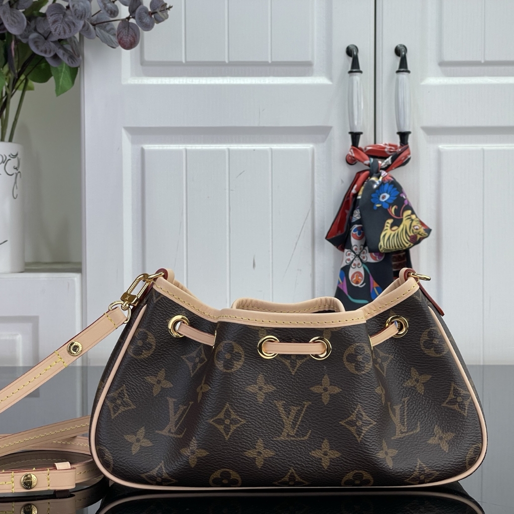 Louis Vuitton Nano Frivole Monogram Canvas Shoulder Bag Brown 24cm M29537 - Image 3