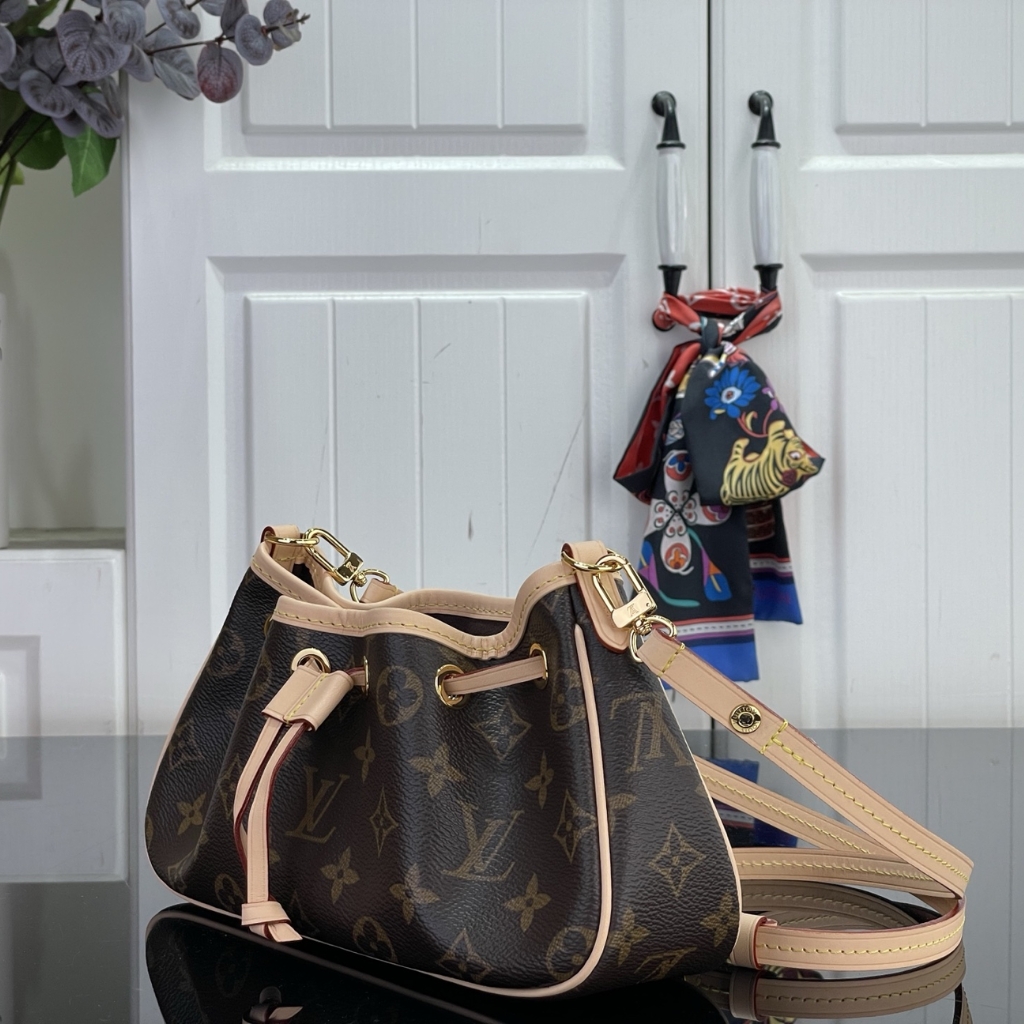 Louis Vuitton Nano Frivole Monogram Canvas Shoulder Bag Brown 24cm M29537 - Image 4